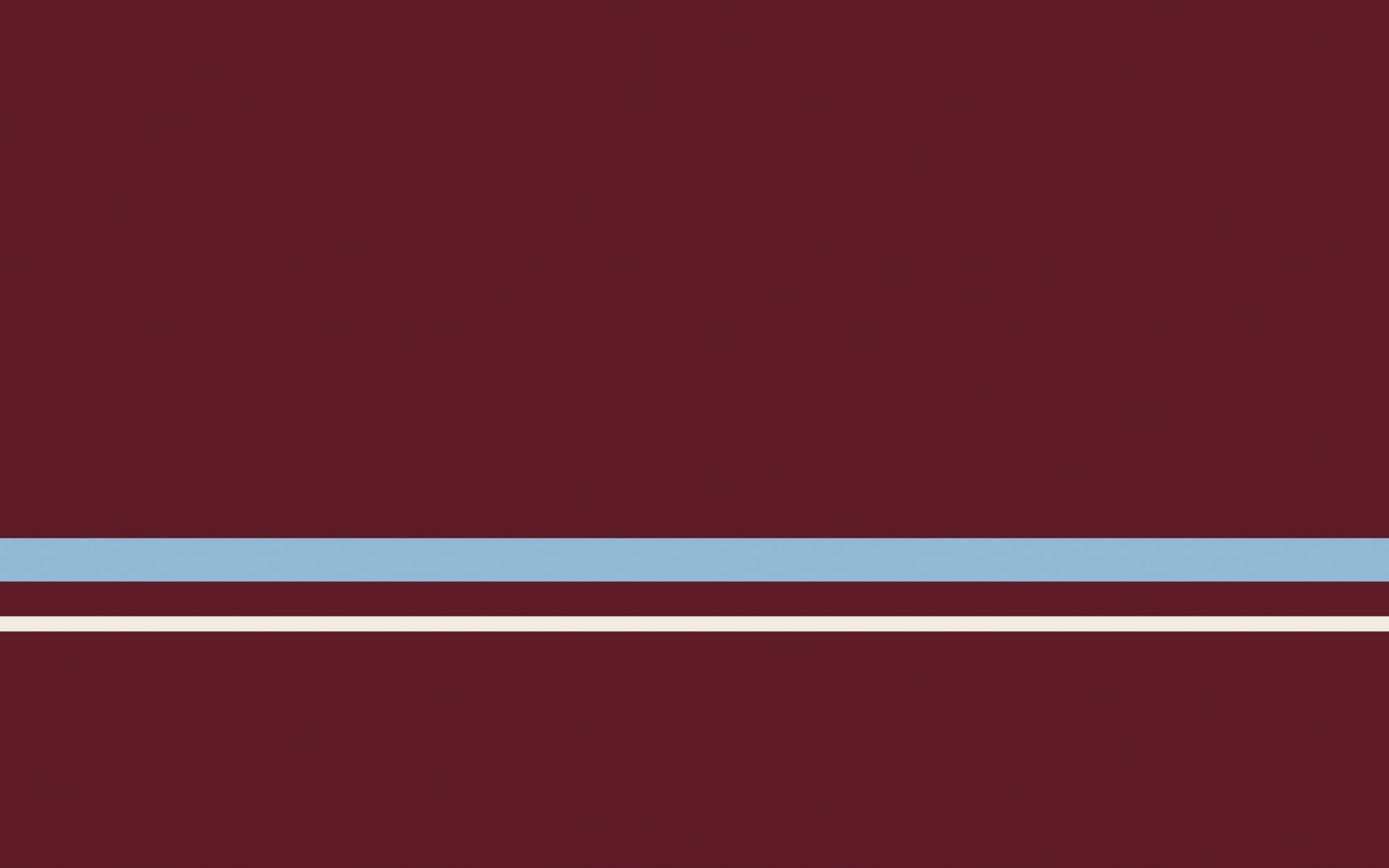 Claret field with a single horizontal sky-blue bar